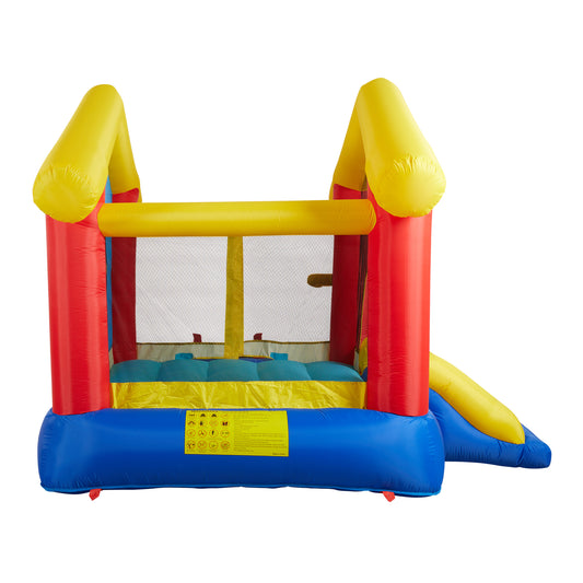 COCLUB Inflatable Bounce House, Bounce House for Kids 3-6 with Blower, Slide, Ball Pit, 50 Ocean Balls, Indoor/Outdoor Jump House for Birthday Party Gifts