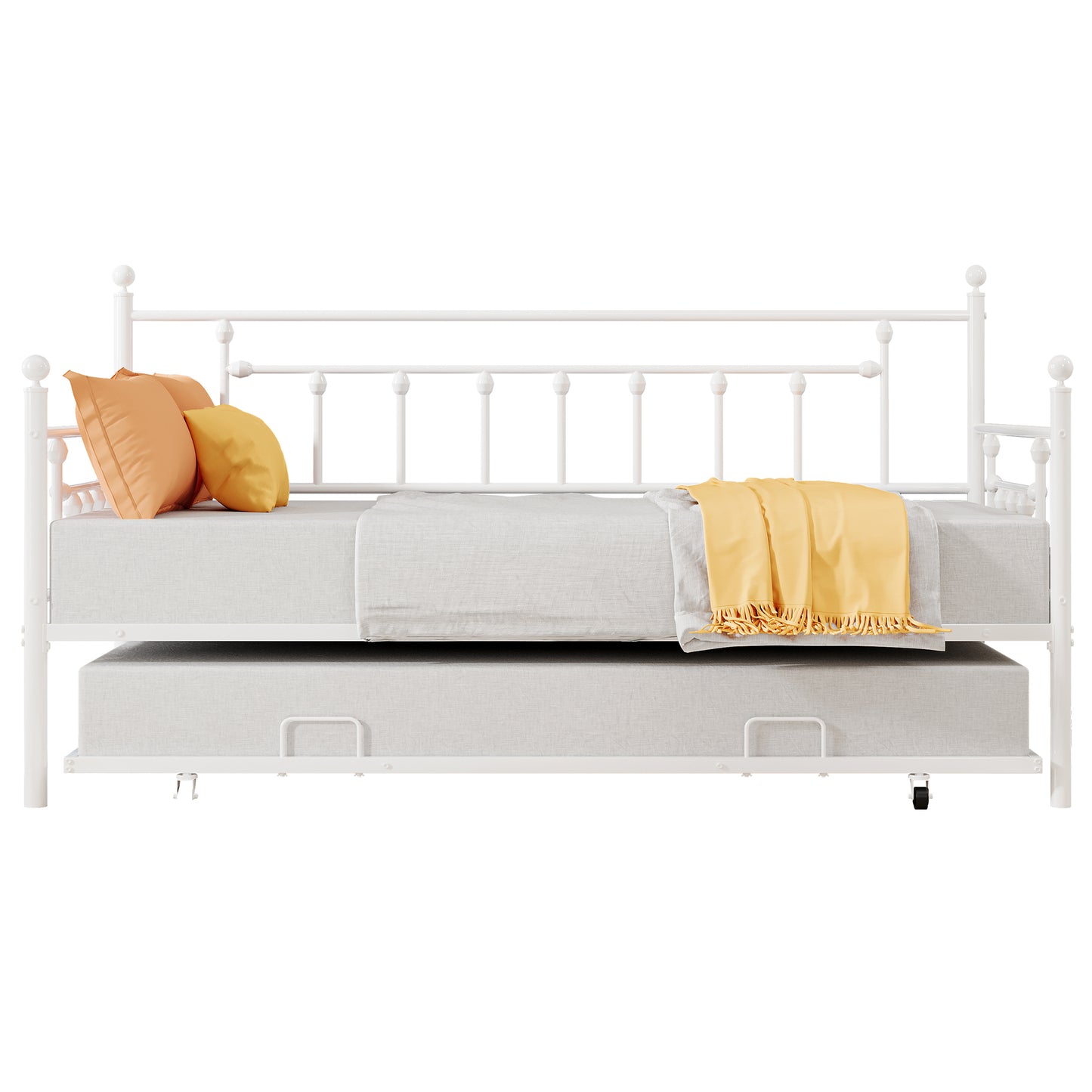 UHOMEPRO Twin Daybed with Trundle Included