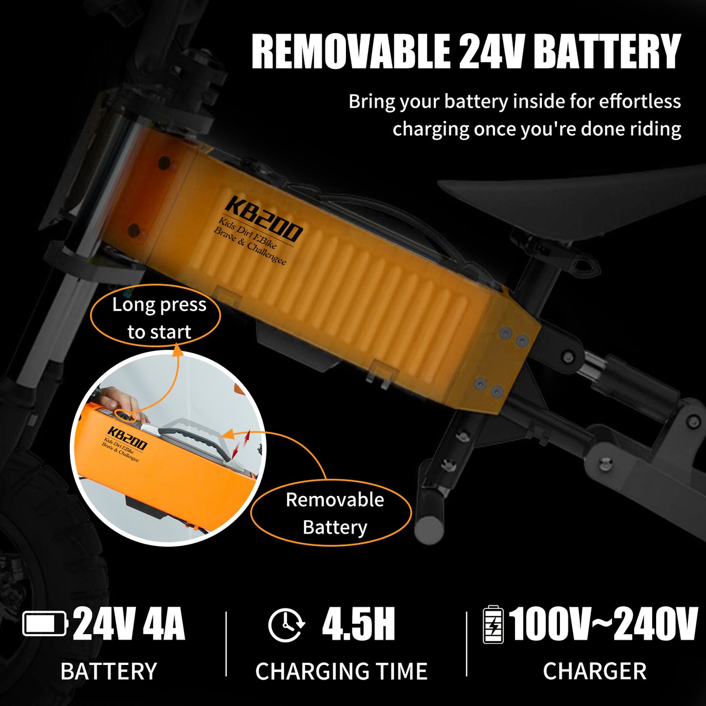 24V Kids Electric Bike with APP