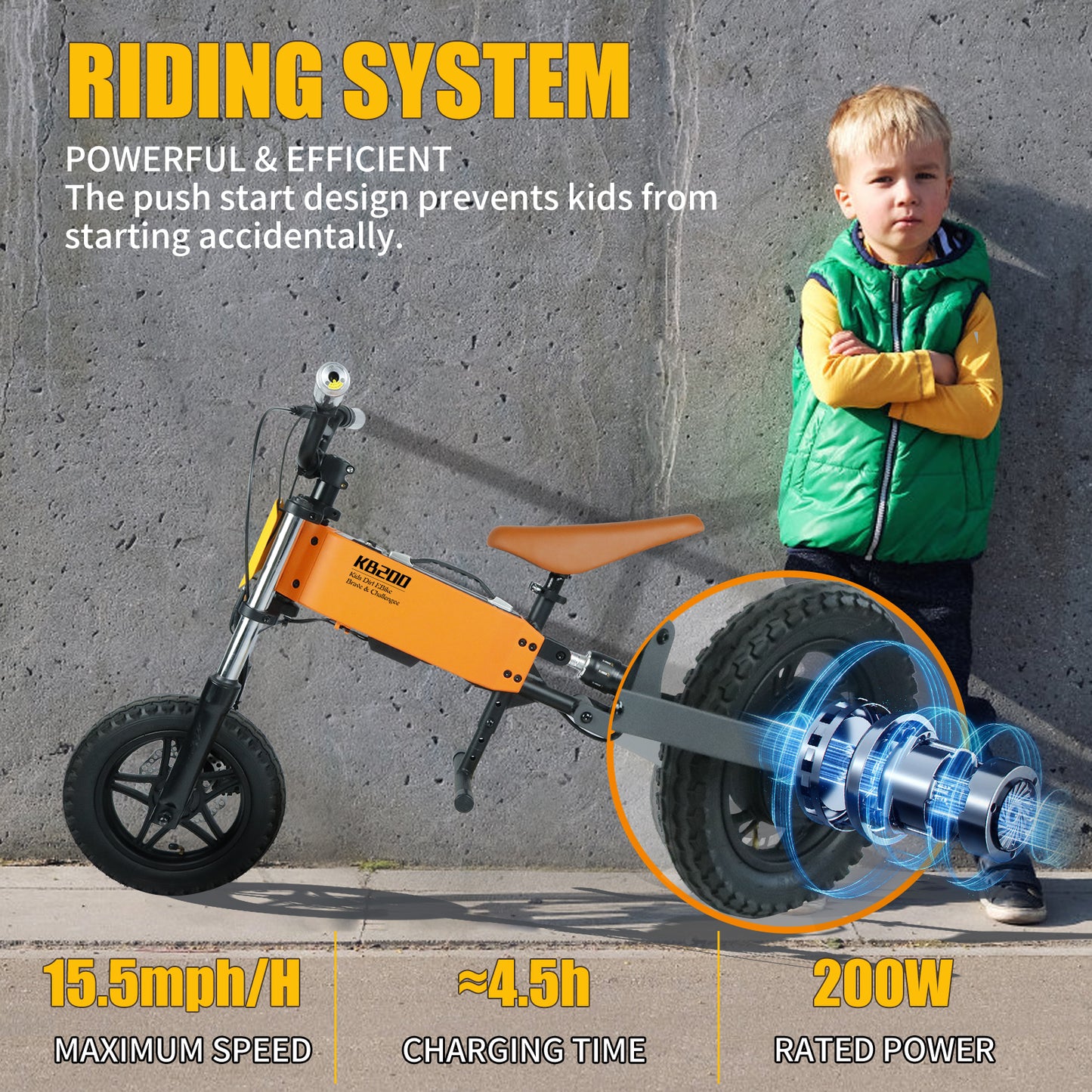 24V Kids Electric Bike with APP