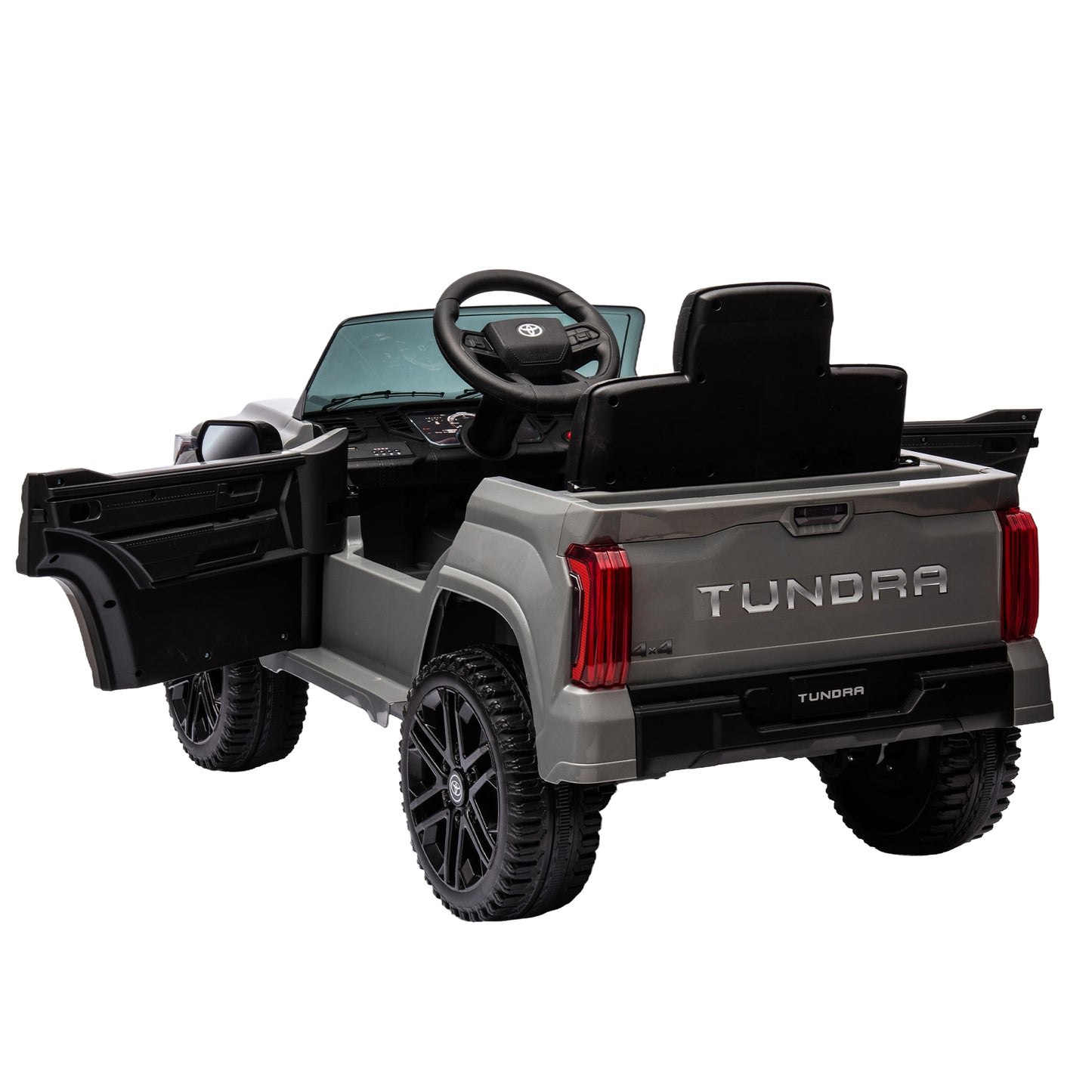 Toyota Tundra 12 V Battery Powered Ride on Cars Toys, Kids Electric Pickup Truck with Remote Control, LED Light, MP3 Player,