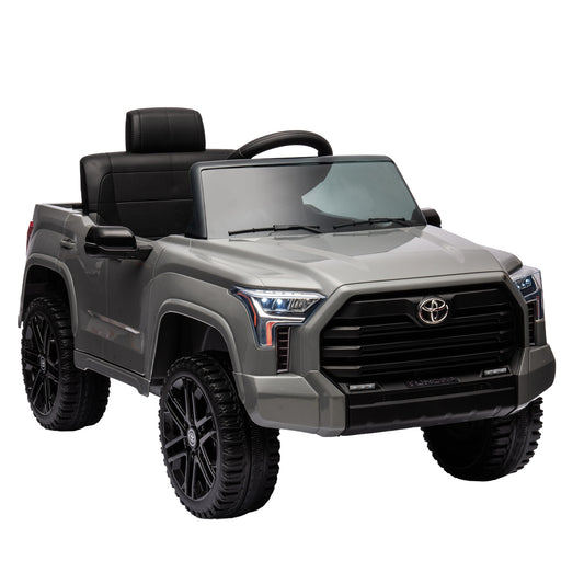 Toyota Tundra 12 V Battery Powered Ride on Cars Toys, Kids Electric Pickup Truck with Remote Control, LED Light, MP3 Player,