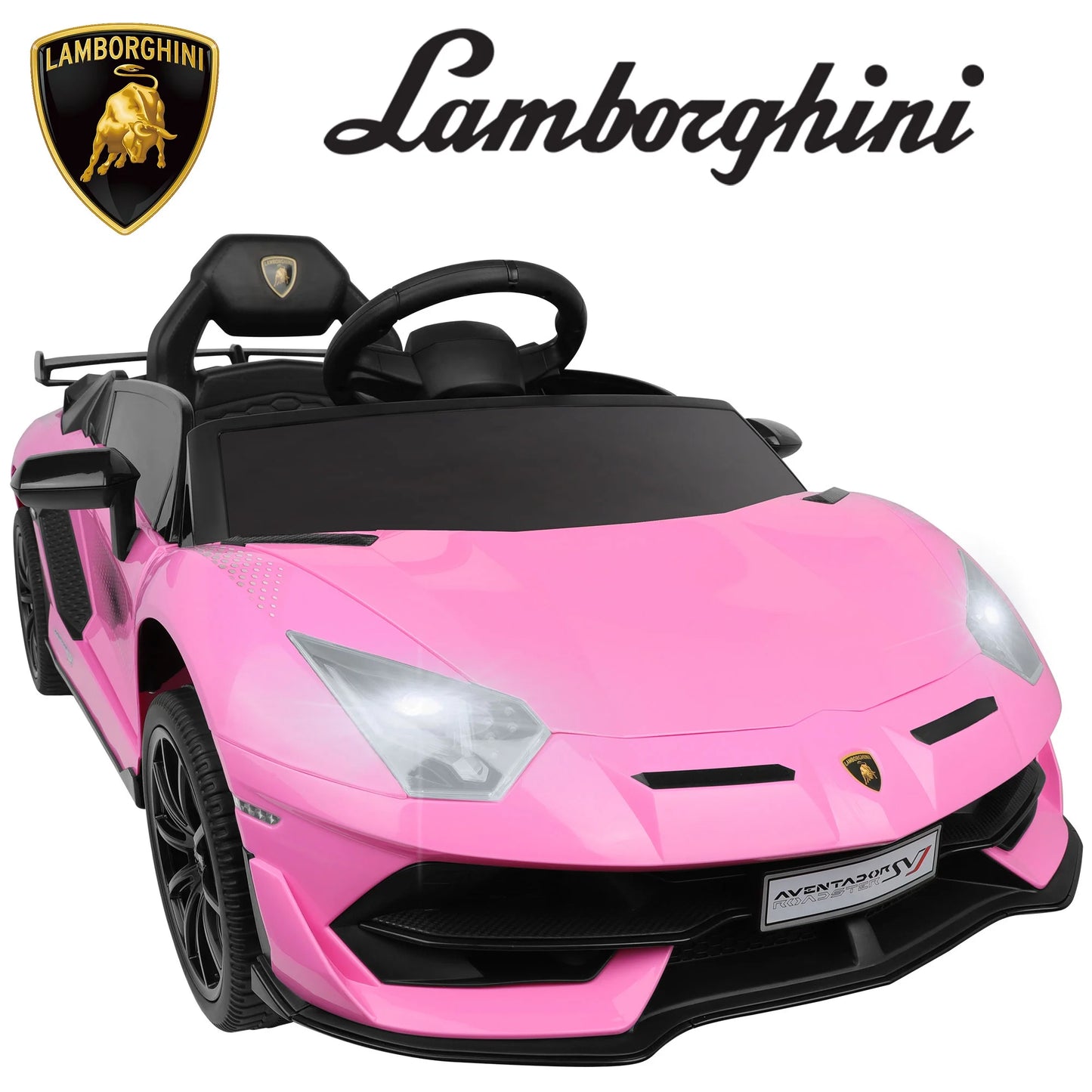Lamborghini 24V Kids Ride on Cars, Powered Electric Cars for Kids 3-5 Boy Girl Gift, Lamborghini Xago 4 Wheels Battery Ride on Toy Cars With Remote Control, Bluetooth, LED Lights, Green
