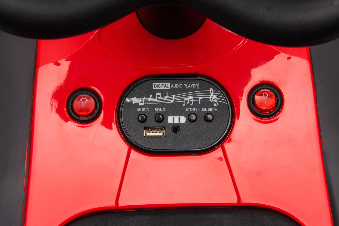 COCLUB Ride on Drift Car, Electric Ride On Toy with Cool Lights, MP3, USB, 12V Electric Drifting Go Kart, 360 Degrees Rotating, Kids' Electric Vehicles for Ages 3+, Red