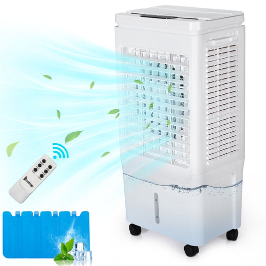 UHOMEPRO 3-in-1 Portable Air Conditioner for Bedroom, Windowless Cooling Fan with Remote – 2059CFM Air Cooler, Aires Acondicionados para Cuarto (40L Tank, 4 Ice Packs)