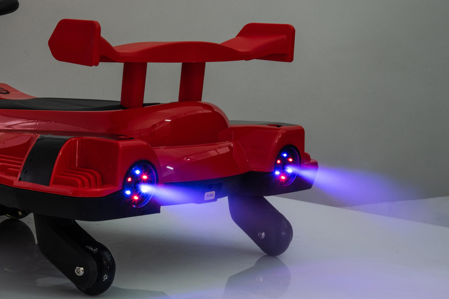 COCLUB Ride on Drift Car, Electric Ride On Toy with Cool Lights, MP3, USB, 12V Electric Drifting Go Kart, 360 Degrees Rotating, Kids' Electric Vehicles for Ages 3+, Red
