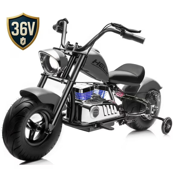 36V Electric Dirt Bike for Kids Teens, 350W Brushless Motor Ride On Motorcycle, 15.5 MPH, Rear Suspension, Bluetooth Music, Rubber Tires, Ride On Electric Motorcycle Toy for 8+ Yrs Boys Girls