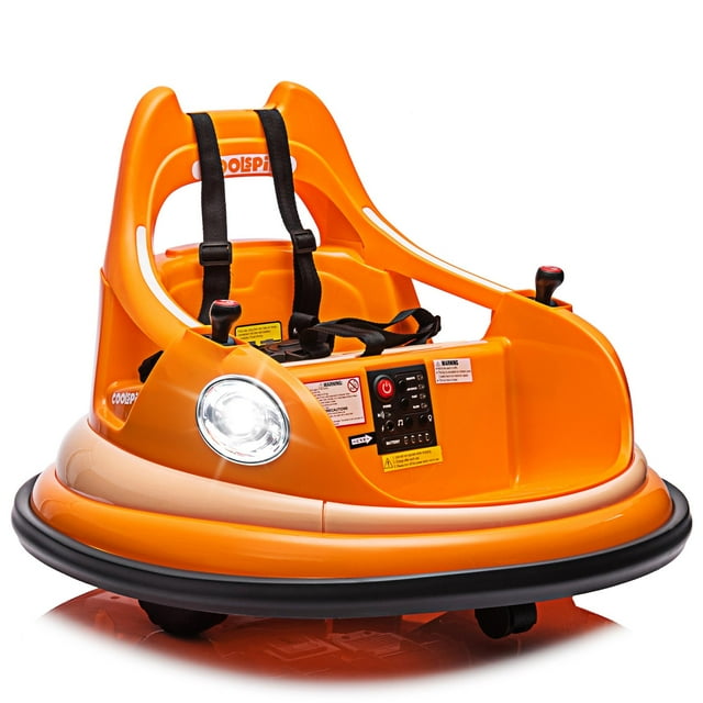 Kids Bumper car, 12V Electric Ride on Bumper Car with Remote Control, LED Lights, Safety Belt, Music and 360 Degree Spin, Battery Power Ride on Toys for Kids Toddler, ASTM Certified, Blue