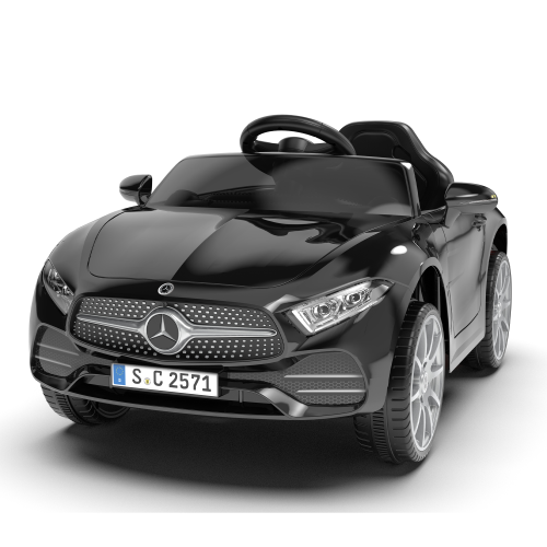 Licensed Mercedes-Benz CLS 350,12V Kids Ride On Electric Car w/Parents Control,2WD,Four-Wheel Suspension Kids Ride On toy, Music, Bluetooth, Headlights, Slow Start, Adjustable Speed For Kids Aged 2-4.