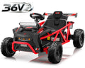 COCLUB 36V Ride On Car for Big Kids, Battery Powered Ride on Toy with Bluetooth, Music, Rear Wheel Spring Suspension, Max 9.3 MPH, Kids Electric Vehicle for Boys Girls