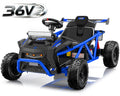 COCLUB 36V Ride On Car for Big Kids, Battery Powered Ride on Toy with Bluetooth, Music, Rear Wheel Spring Suspension, Max 9.3 MPH, Kids Electric Vehicle for Boys Girls