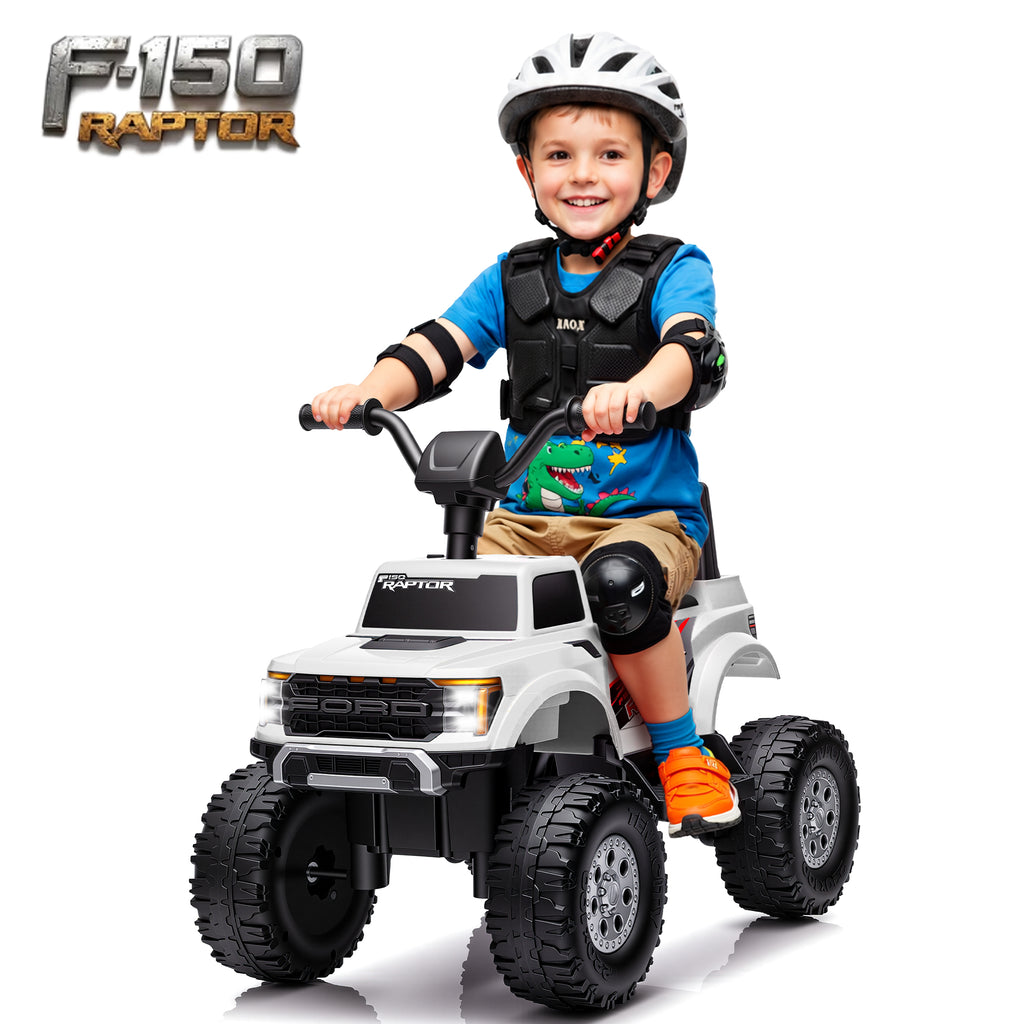 COCLUB 12V Ride On Car for Kids, Licensed Ford F-150 Raptor Battery Powered Ride On Toys w/4 Wheels, LED Lights, Toddlers Electric Car for Ages 2-5