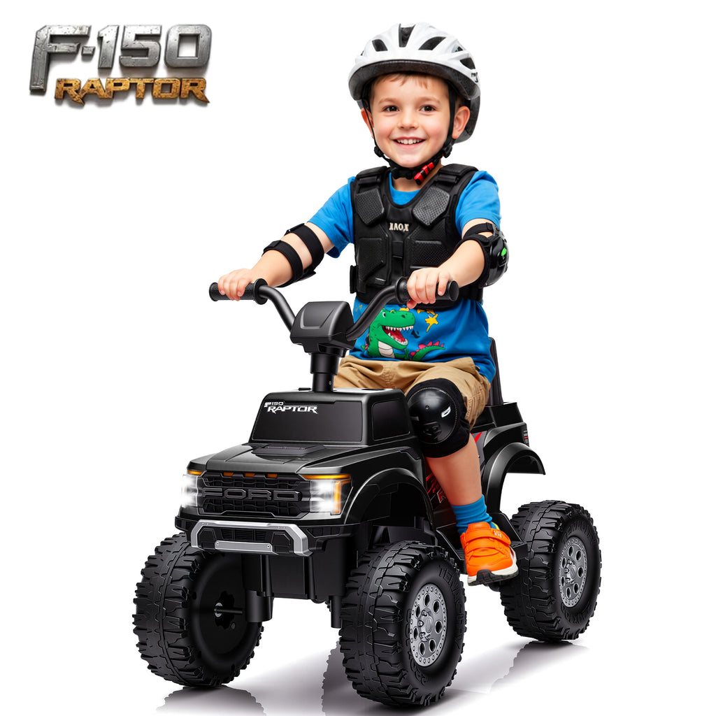 COCLUB 12V Ride On Car for Kids, Licensed Ford F-150 Raptor Battery Powered Ride On Toys w/4 Wheels, LED Lights, Toddlers Electric Car for Ages 2-5