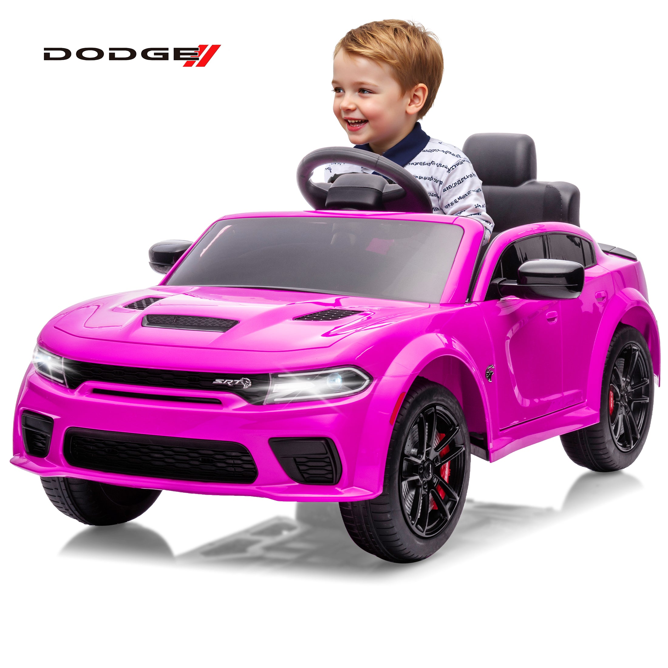 COCLUB 12V Dodge Licensed Toddler Electric Car for Kids, Ride-On Toys with Parent Remote Control, Bluetooth® & LED Dashboard – ASTM Certified for Boys & Girls Ages 3-4