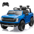 Ford Ranger Raptor Kids Electric Car, 12v Ride on Toys Battery Powered with Parental Remote, LED Headlights, MP3, Horn, Bluetooth, Ride on Cars for Kids Ages 3-6,Blue