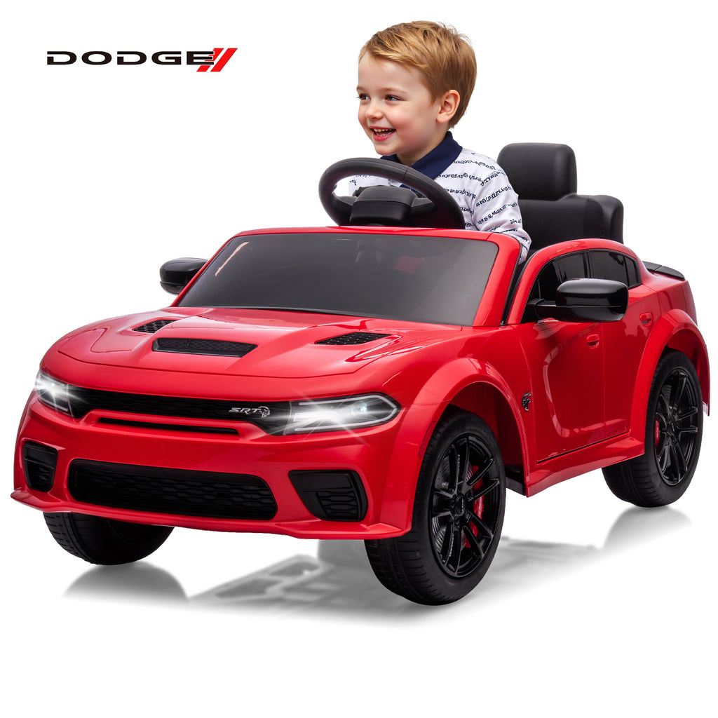 COCLUB 12V Dodge Licensed Toddler Electric Car for Kids, Ride-On Toys with Parent Remote Control, Bluetooth® & LED Dashboard – ASTM Certified for Boys & Girls Ages 3-4