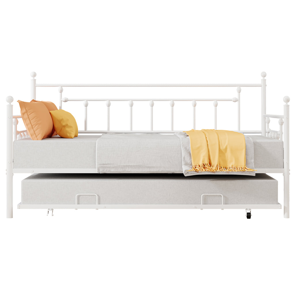 UHOMEPRO Twin Daybed with Trundle Included