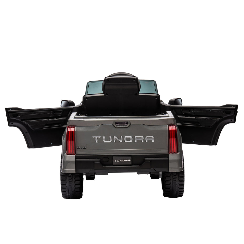 Toyota Tundra 12 V Battery Powered Ride on Cars Toys, Kids Electric Pickup Truck with Remote Control, LED Light, MP3 Player,