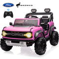 2 Seats 24V Electric Car for Big Kids, Licensed Ford Bronco Raptor Powered Ride On Car with 4 Wheels Spring Suspension, Parent Remote Control, 24V Ride On Toys for Ages 3-8 Boys Girls Gifts