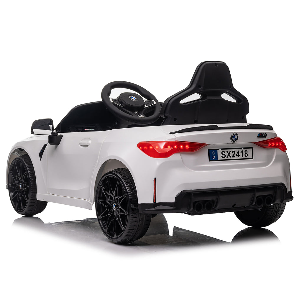 BMW M4 Electric Car for Kids, Battery Powered Ride On Car with Remote Control, Ride On Toy for 3-4 Years Old Kids with USB, MP3. Bluetooth, LED Light