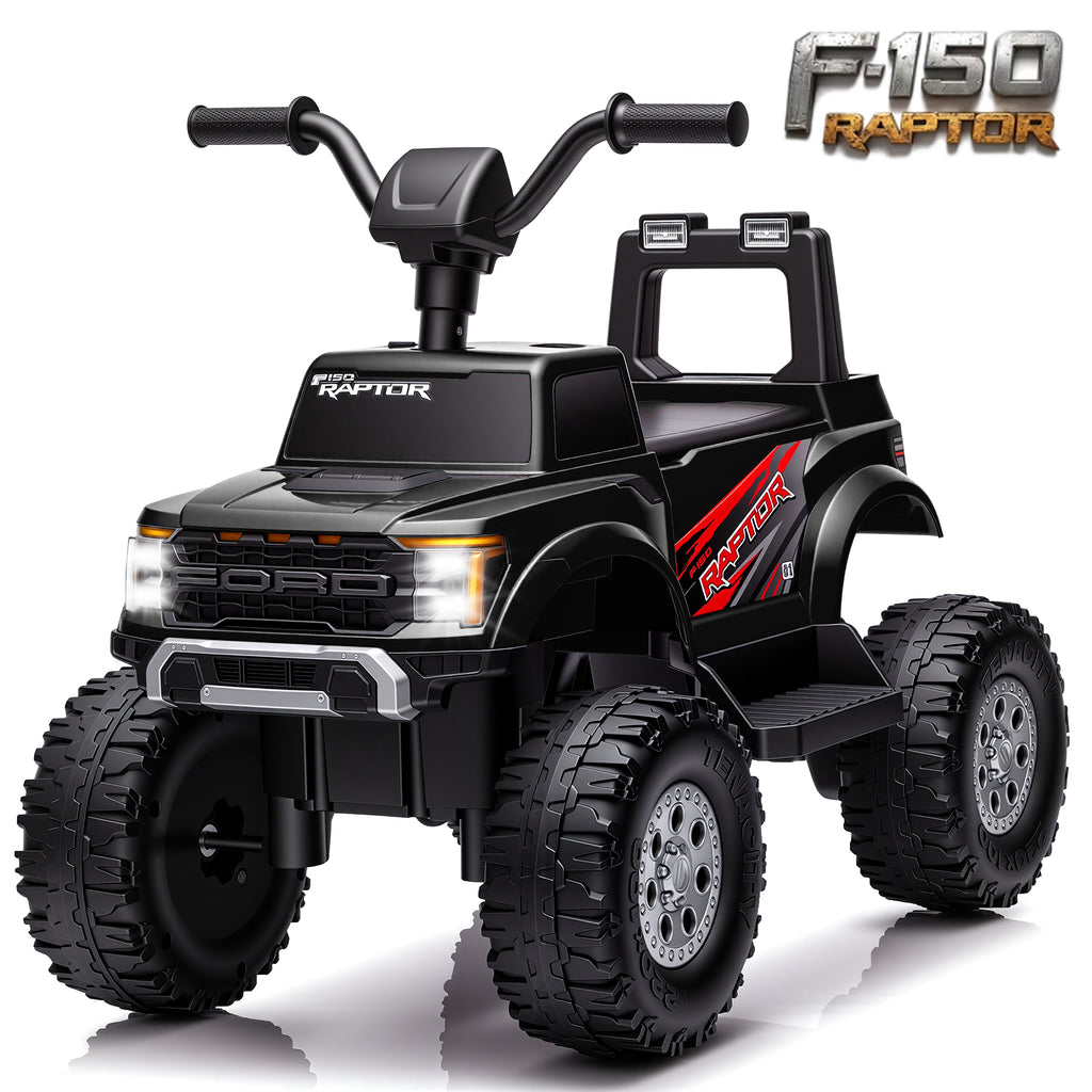 COCLUB 12V Ride On Car for Kids, Licensed Ford F-150 Raptor Battery Powered Ride On Toys w/4 Wheels, LED Lights, Toddlers Electric Car for Ages 2-5