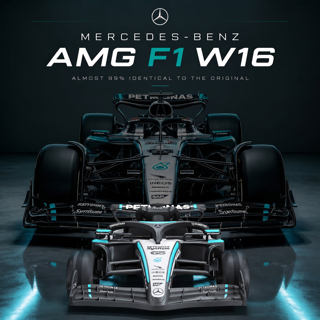 Mercedes-Benz F1 W16 24V Electric Go Kart, COCLUB Kids Ride on Car with Remote Contro, LED Light, Music, Bluetooth, for Ages 3-8