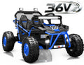 COCLUB 36V Electric Ride on Car Toy for Big Kids, 2 Seater Powered Electric  UTV Toys for Boys Girls 6-13, Kids Ride on Toy with Bluetooth, Music, 4 Wheels Spring Suspension, 3 Point Seatbelts, Blue