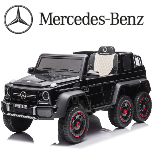 COCLUB 24V Powered Ride On Cars, Licensed Mercedes Benz G63 Car Vehicles with Remote Control, MP3 Player, Soft Seat, 6 Wheels Drive, Kids Ride On Toys for Boys Girls