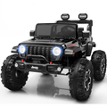 COCLUB 24V Jeep Wrangler Rubicon Ride On Car 2 Seaters for Big Kids, Powered Ride On w/4 Wheels Spring Suspension, Parent Remote Control, LED Lights, Bluetooth, MP3, Ride On Toy for Ages 3-8