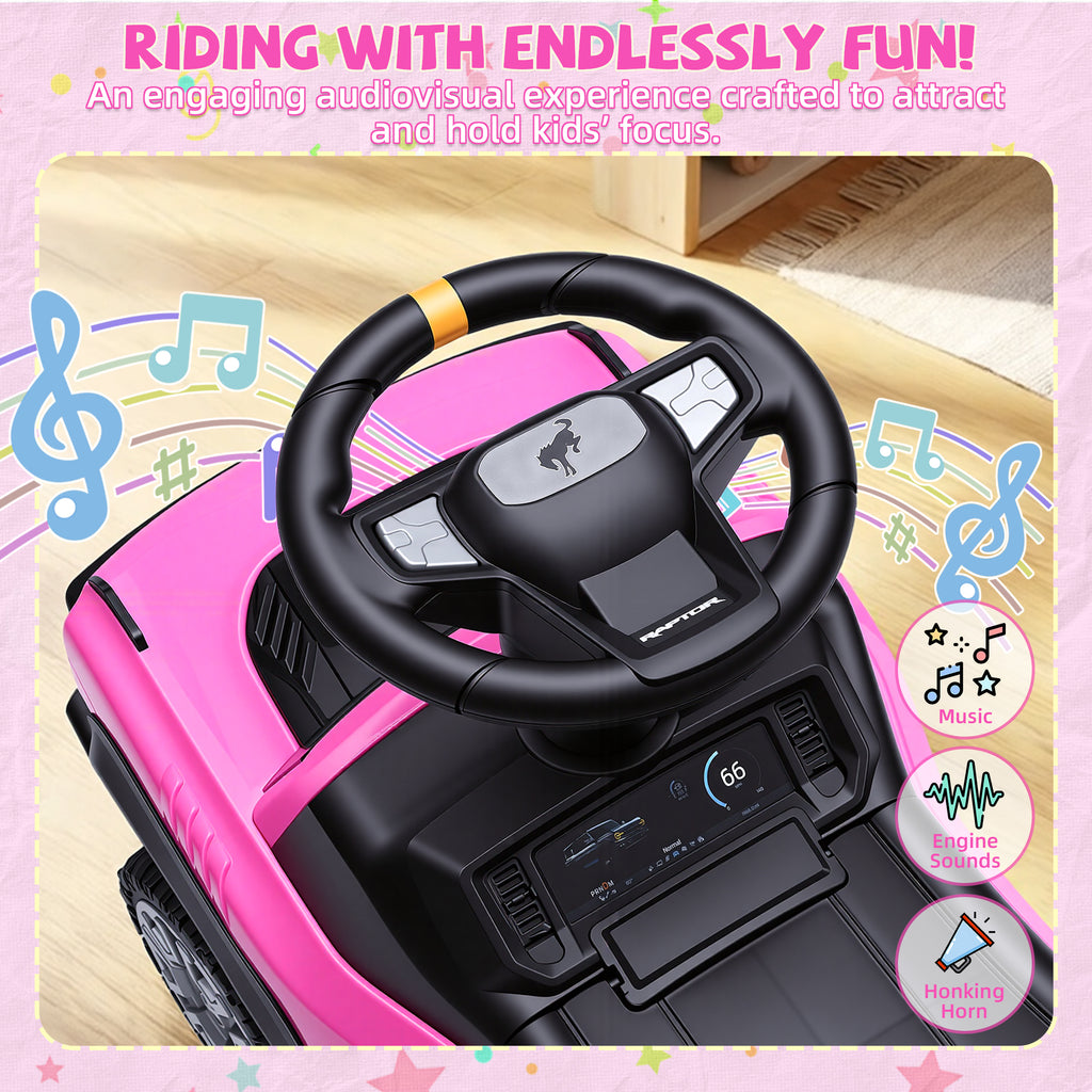 Licensed Ford Bronco Raptor Toddler Ride On Car for Ages 1-3, Foot to Floor Kids Car with Music & Horn, First Ride On Toy for Toddlers