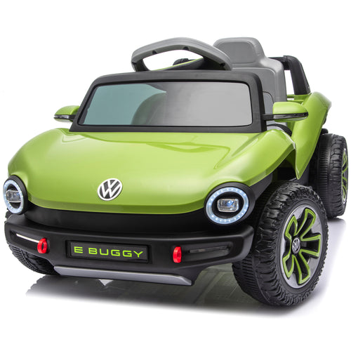 12V Kids Ride On Car with Remote Control, Volkswagen Beetle Powered Electric Car for Kids, Ride On Toy with 4 Wheel Suspension, Bluetooth Music, LED Headlights, Cars for Kids Ages 3–5, Blue