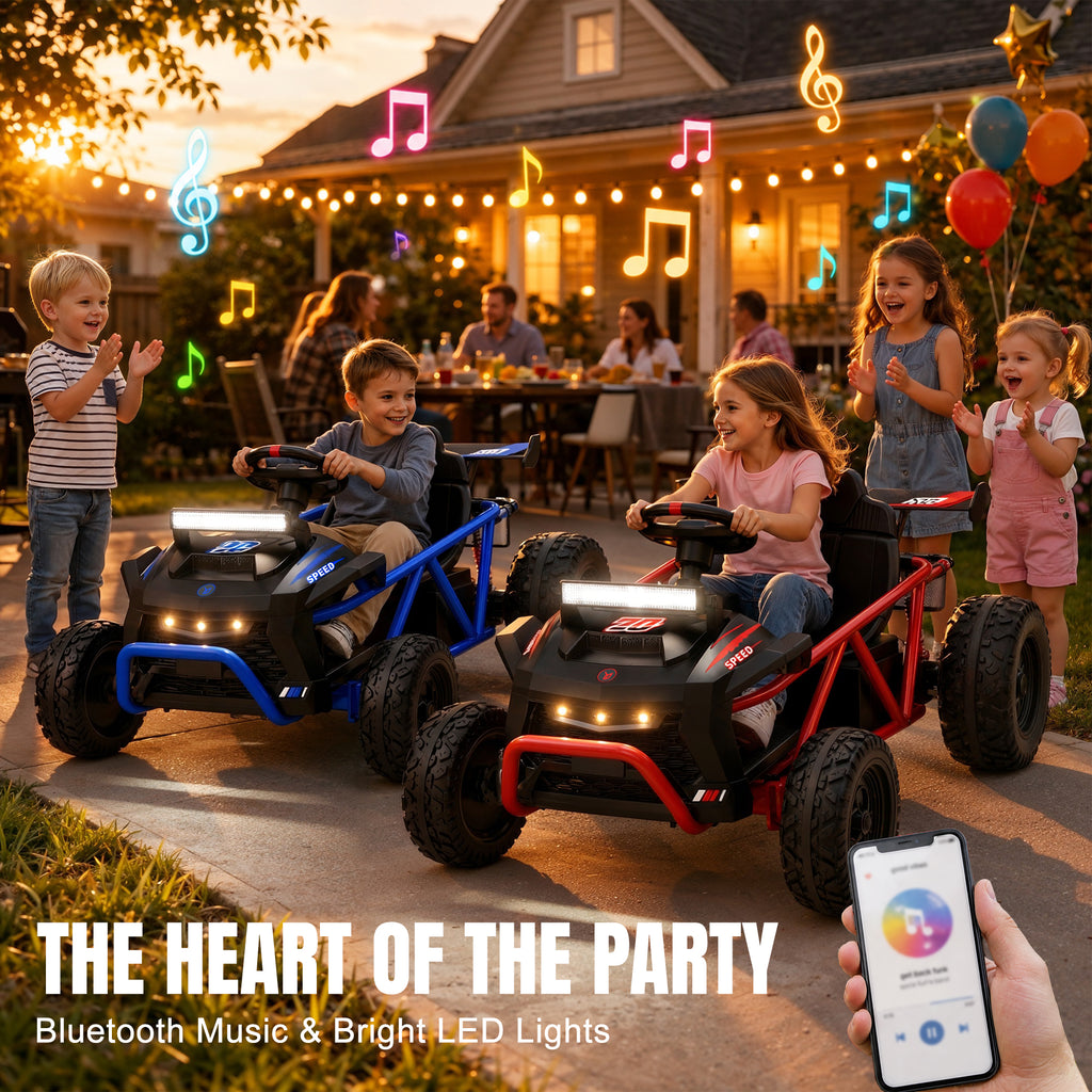 COCLUB 36V Ride On Car for Big Kids, Battery Powered Ride on Toy with Bluetooth, Music, Rear Wheel Spring Suspension, Max 9.3 MPH, Kids Electric Vehicle for Boys Girls