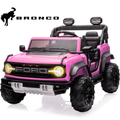 2 Seats 24V Electric Car for Big Kids, Licensed Ford Bronco Raptor Powered Ride On Car with 4 Wheels Spring Suspension, Parent Remote Control, 24V Ride On Toys for Ages 3-8 Boys Girls Gifts