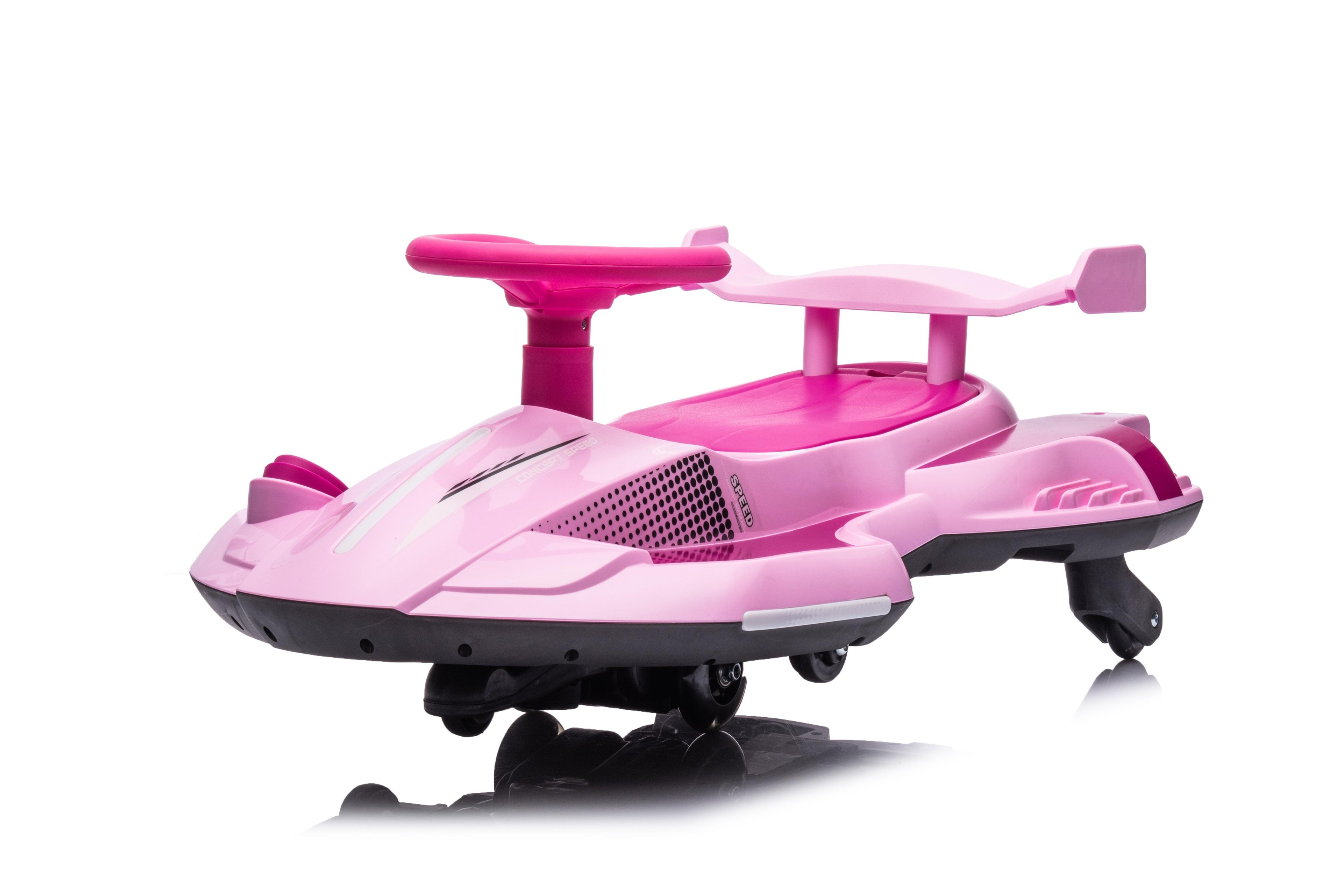 COCLUB Ride on Drift Car, Electric Ride On Toy with Cool Lights, MP3, USB, 12V Electric Drifting Go Kart, 360 Degrees Rotating, Kids' Electric Vehicles for Ages 3+, Red