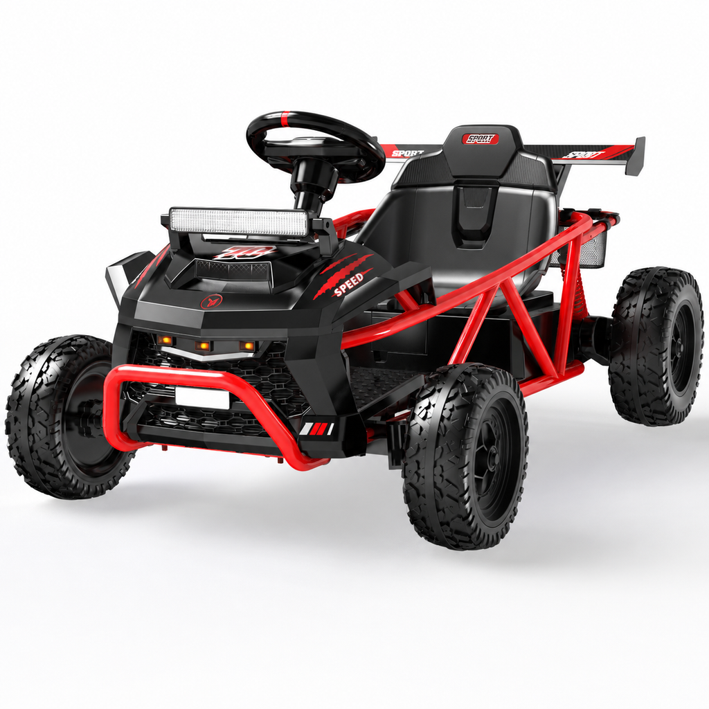 36V Electric Ride On Car for Big Kids, Battery Powered Ride on Toy with Bluetooth, Music, Rear Wheel Spring Suspension, Max 9.3 MPH, Kids Electric Vehicle for Boys Girls Ages 6+