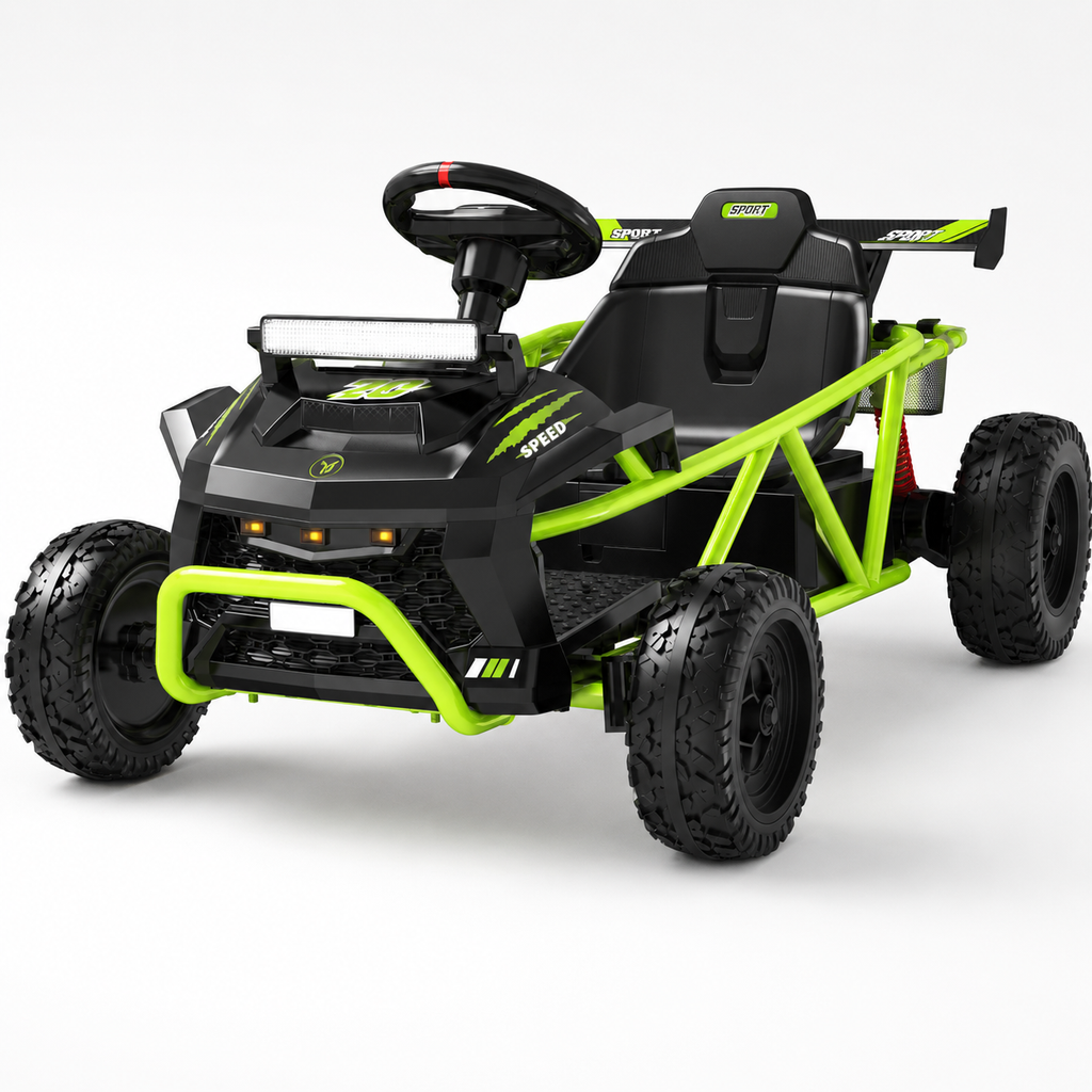 36V Electric Ride On Car for Big Kids, Battery Powered Ride on Toy with Bluetooth, Music, Rear Wheel Spring Suspension, Max 9.3 MPH, Kids Electric Vehicle for Boys Girls Ages 6+