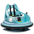Kids Bumper car, 12V Electric Ride on Bumper Car with Remote Control, LED Lights, Safety Belt, Music and 360 Degree Spin, Battery Power Ride on Toys for Kids Toddler, ASTM Certified, Blue