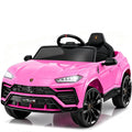 Lamborghini 12V Ride On Car for Kids, Electric Car with Remote Control, Music, Lights, Powered Ride On Toys for 3+ Years Olds