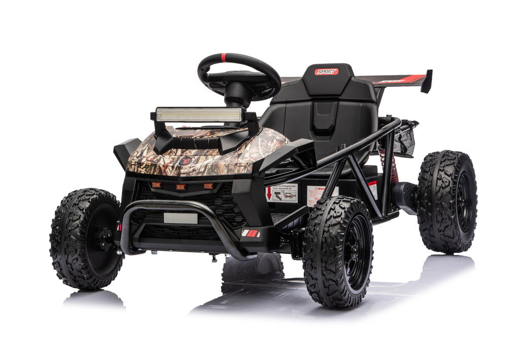 36V Electric Ride On Car for Big Kids, Battery Powered Ride on Toy with Bluetooth, Music, Rear Wheel Spring Suspension, Max 9.3 MPH, Kids Electric Vehicle for Boys Girls Ages 6+