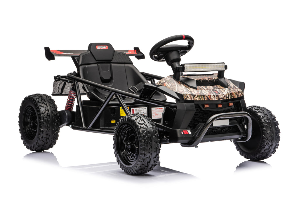 36V Electric Ride On Car for Big Kids, Battery Powered Ride on Toy with Bluetooth, Music, Rear Wheel Spring Suspension, Max 9.3 MPH, Kids Electric Vehicle for Boys Girls Ages 6+
