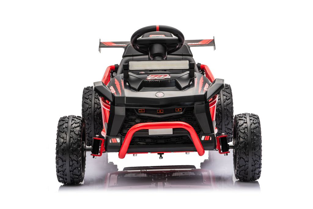 36V Electric Ride On Car for Big Kids, Battery Powered Ride on Toy with Bluetooth, Music, Rear Wheel Spring Suspension, Max 9.3 MPH, Kids Electric Vehicle for Boys Girls Ages 6+