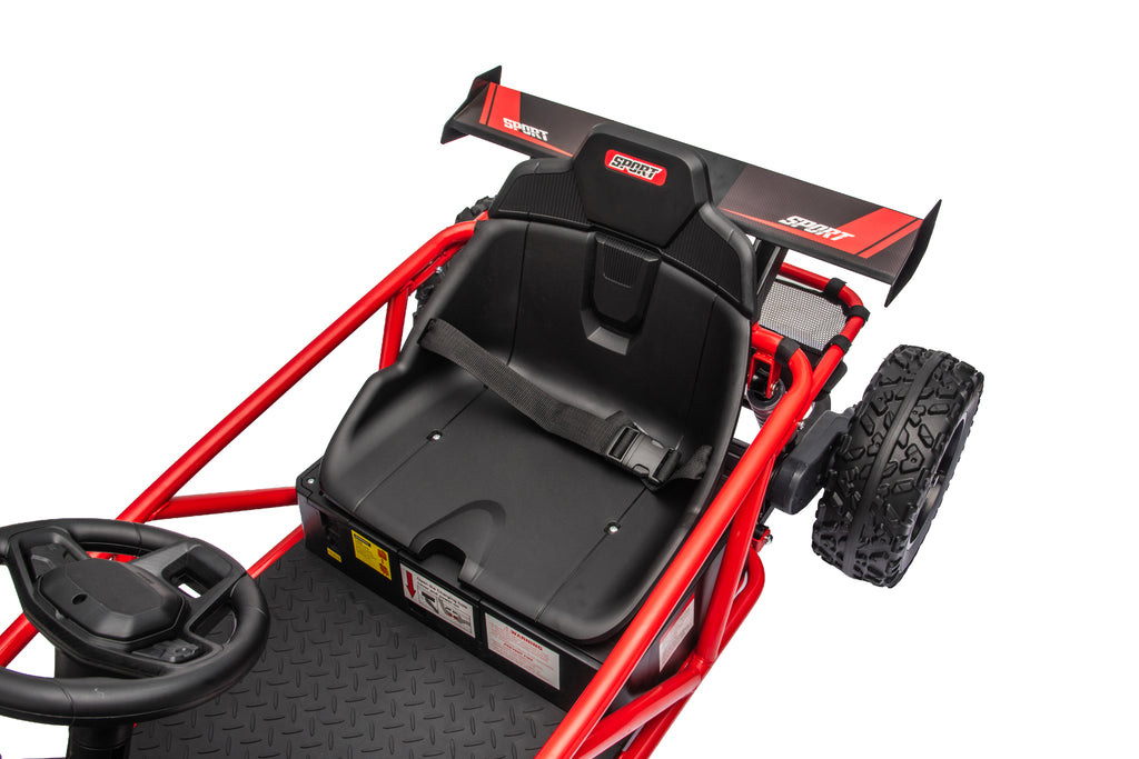 36V Electric Ride On Car for Big Kids, Battery Powered Ride on Toy with Bluetooth, Music, Rear Wheel Spring Suspension, Max 9.3 MPH, Kids Electric Vehicle for Boys Girls Ages 6+