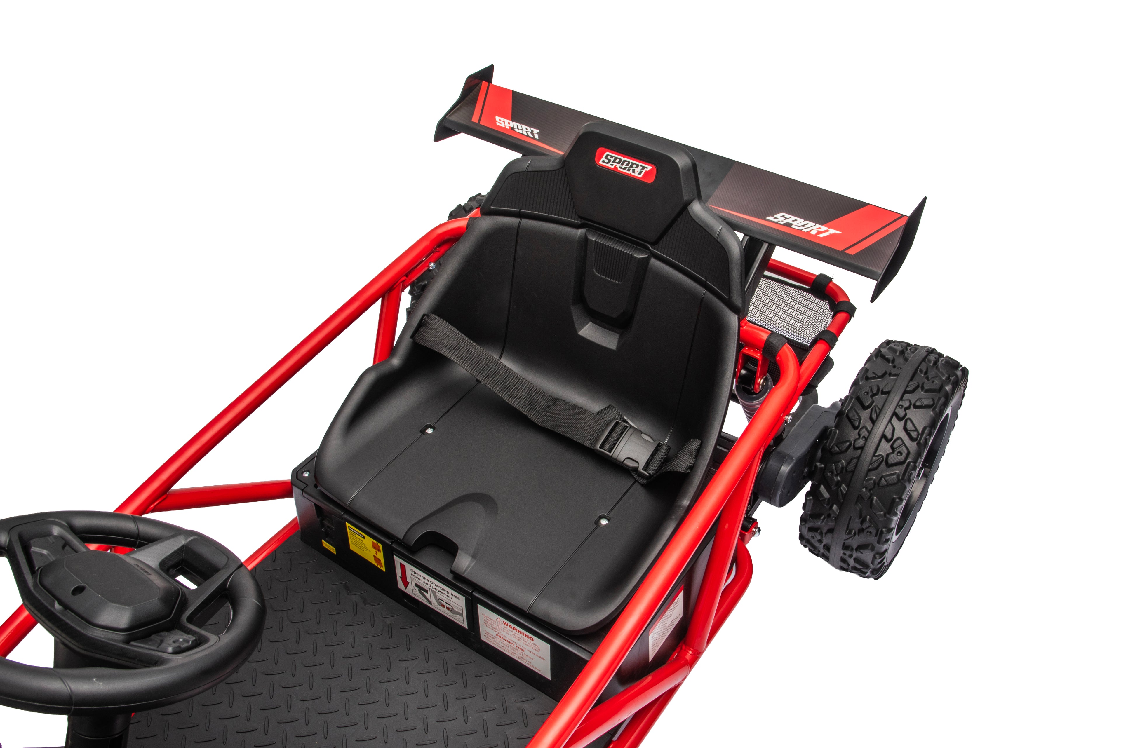 36V Electric Ride On Car for Big Kids, Battery Powered Ride on Toy with Bluetooth, Music, Rear Wheel Spring Suspension, Max 9.3 MPH, Kids Electric Vehicle for Boys Girls Ages 6+