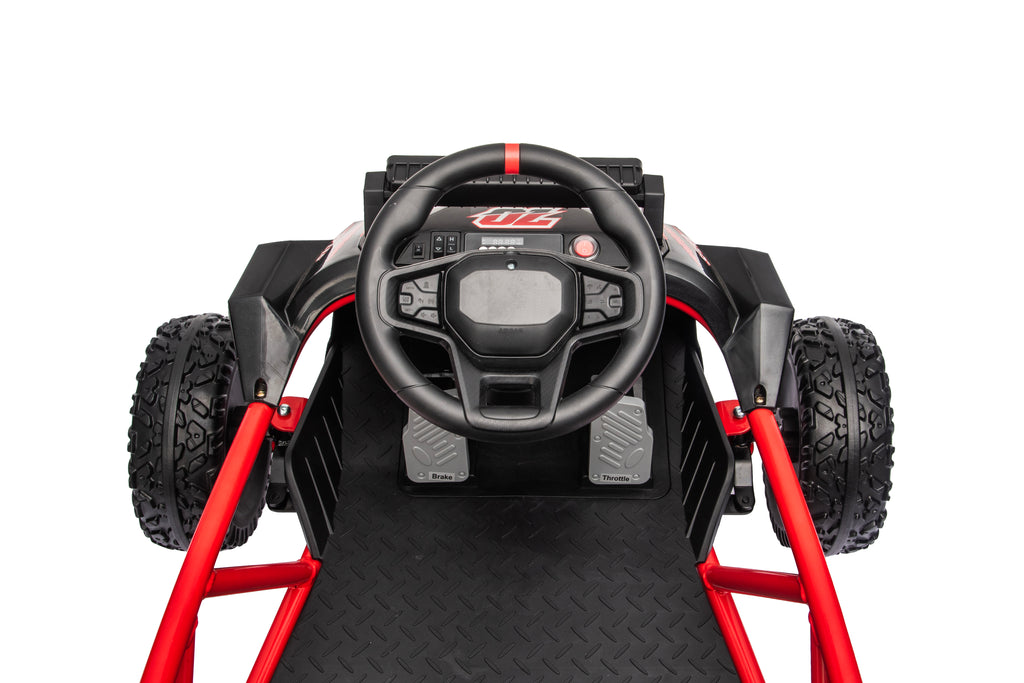 36V Electric Ride On Car for Big Kids, Battery Powered Ride on Toy with Bluetooth, Music, Rear Wheel Spring Suspension, Max 9.3 MPH, Kids Electric Vehicle for Boys Girls Ages 6+