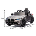 BMW M4 Electric Car for Kids, Battery Powered Ride On Car with Remote Control, Ride On Toy for 3-4 Years Old Kids with USB, MP3. Bluetooth, LED Light