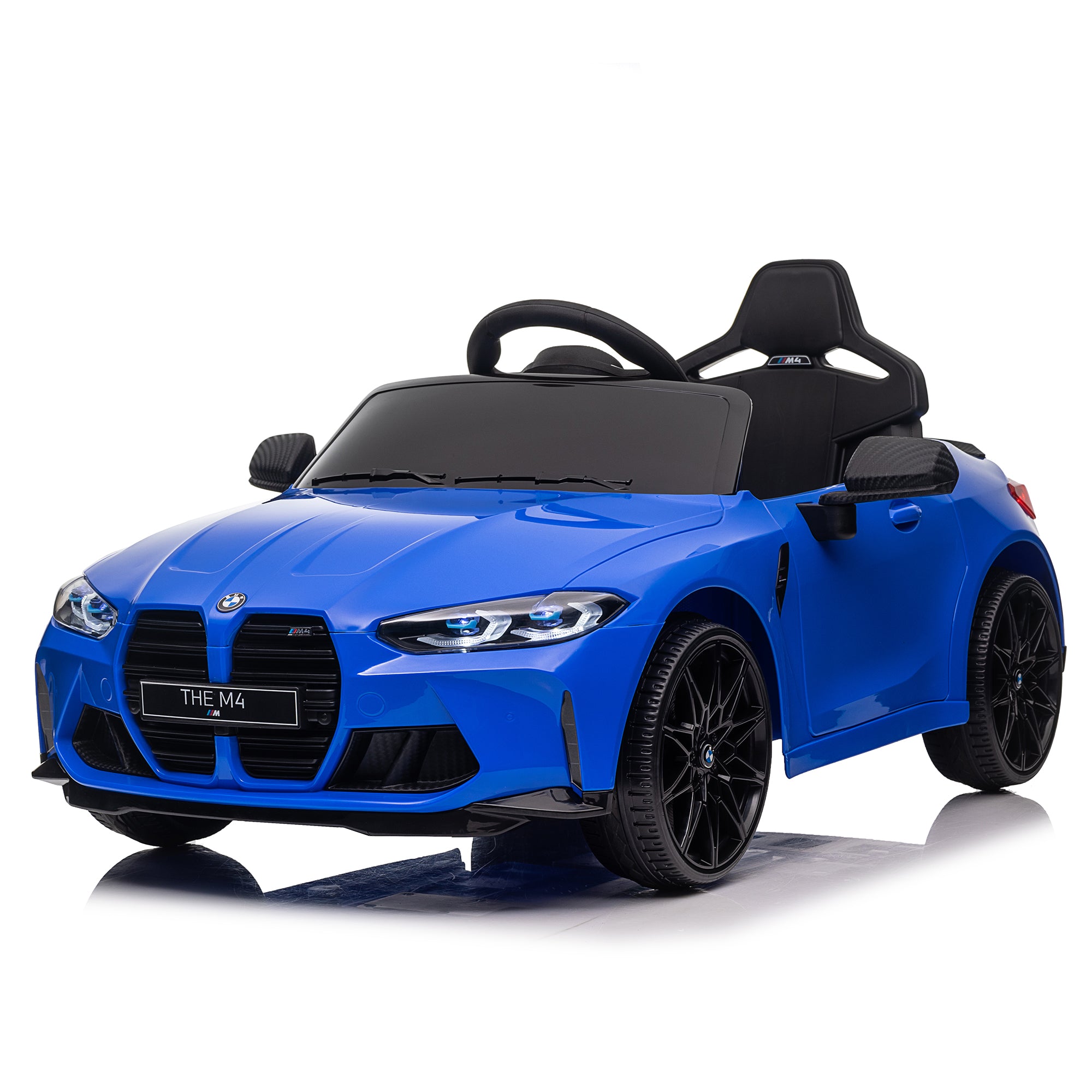 BMW M4 Electric Car for Kids, Battery Powered Ride On Car with Remote Control, Ride On Toy for 3-4 Years Old Kids with USB, MP3. Bluetooth, LED Light