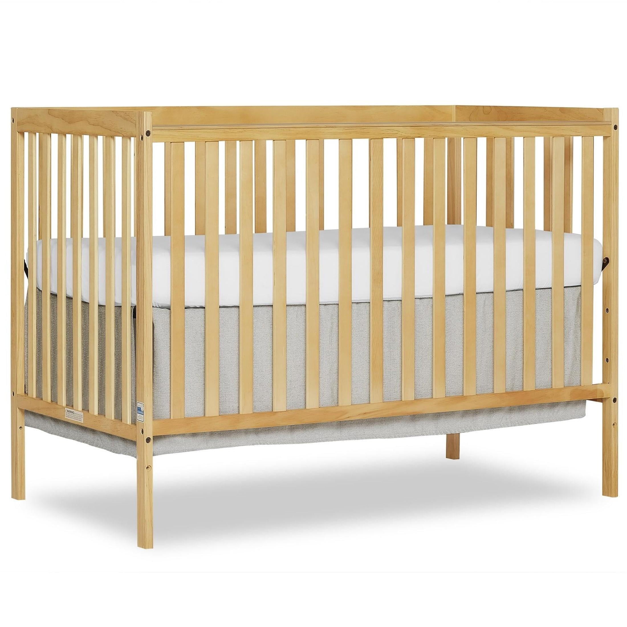 iRerts 5 In 1 Convertible Baby Crib, Wood Convertible Crib Toddler Bed with Wood Legs, Converts from Baby Crib to Toddler Bed, Fits Standard Full-Size Crib Mattress, Easy to Assemble, Black